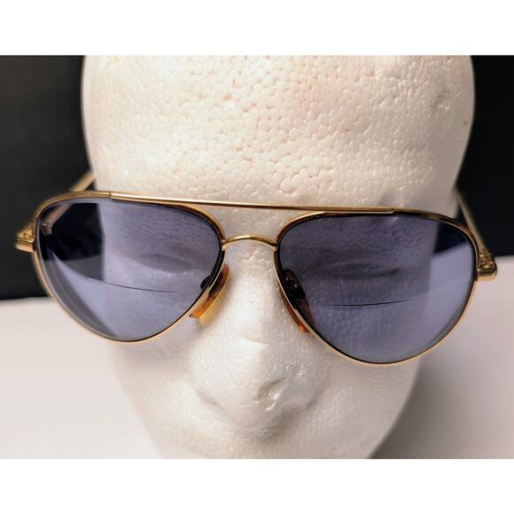 Luxottica Challenger Eyeglasses FRAMES ONLY 135 Gold Electroplated Italy main image 7
